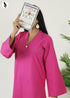 NZSC-1509 Stiched 2 Piece Barbie Pink Co Ord Set Cotton
